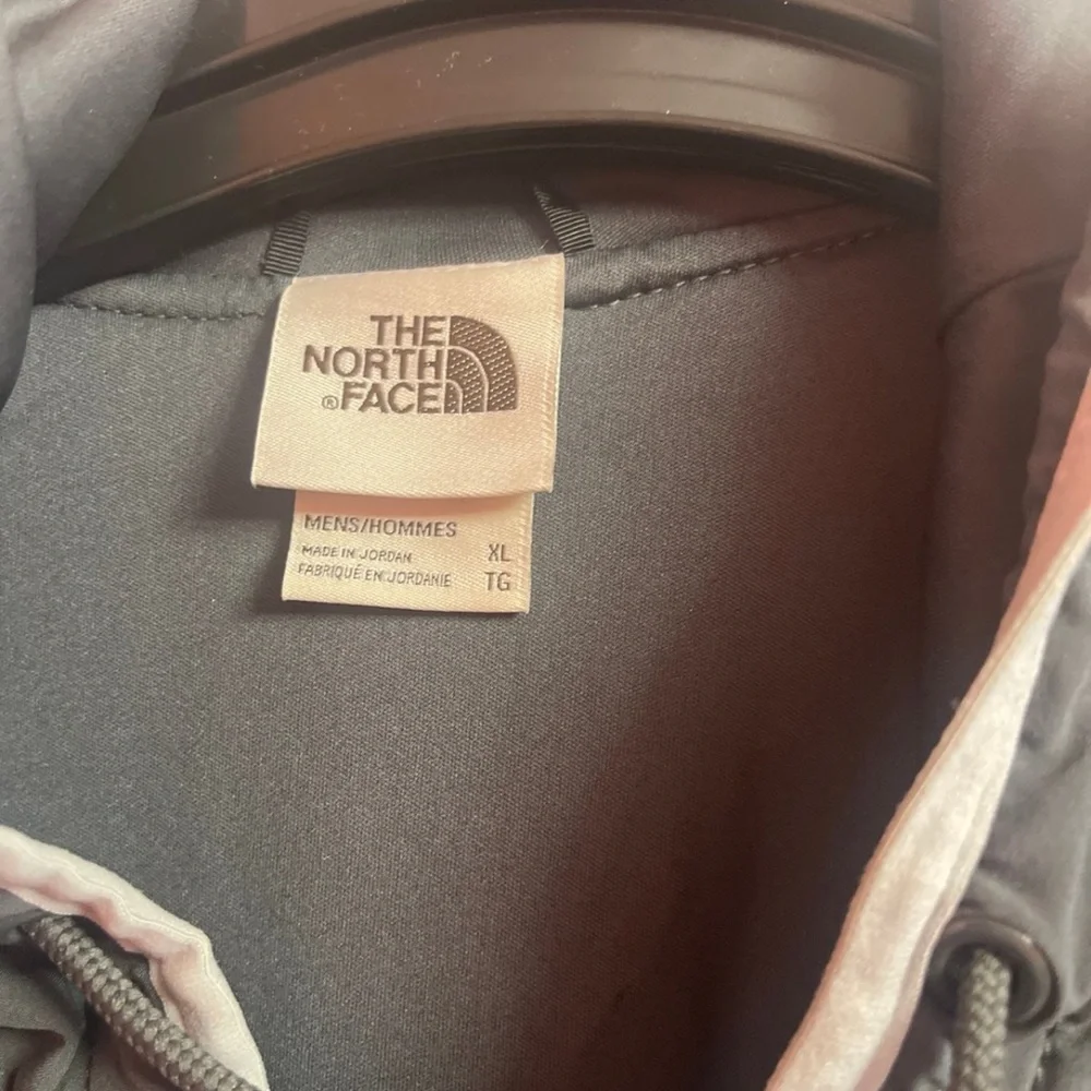 The North Face Men’s Two-Tone Hooded Lightweight Jacket — Dark Gray & Light Gray